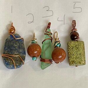 Handcrafted Wire-wrapped Pendants